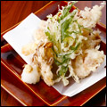 豚と野菜の天ぷら盛り合わせ