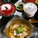 松茸と秋鮭の小鍋煮